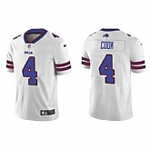 Men & Women & Youth Buffalo Bills #4 James Cook White Vapor Untouchable Limited Stitched Jersey,baseball caps,new era cap wholesale,wholesale hats